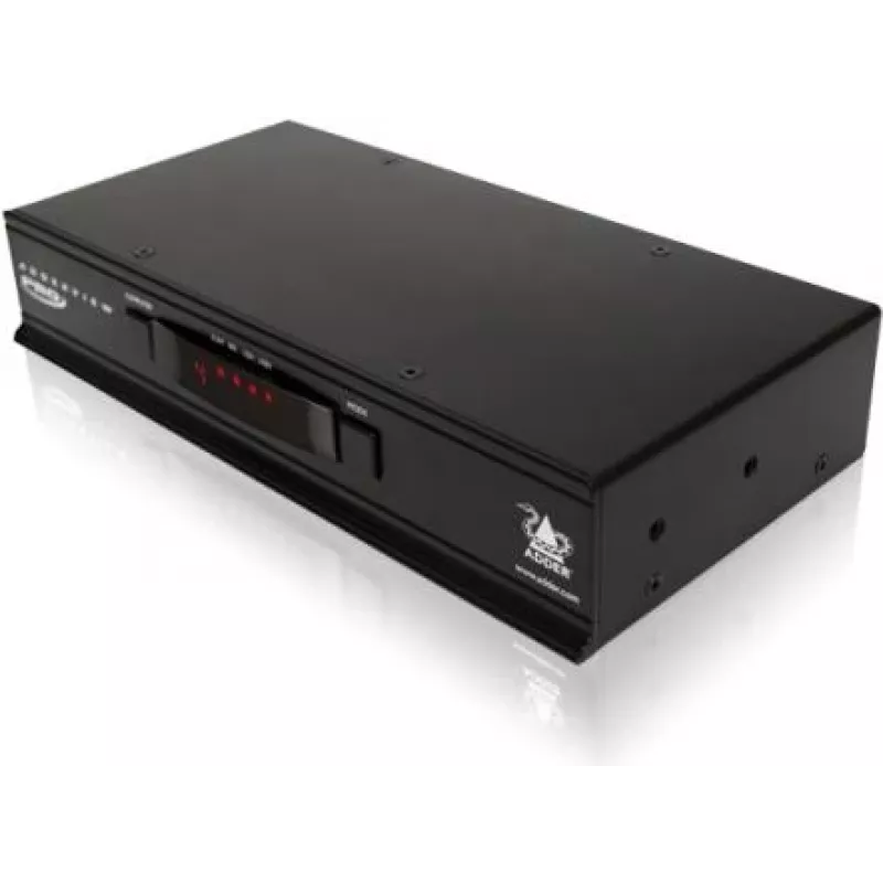 Switch KVM/audio/USB Adder ADDERView 4 PRO DVI - 4 porte, 1 utente locale, montaggio a rack AV4PRO-DVI-IEC