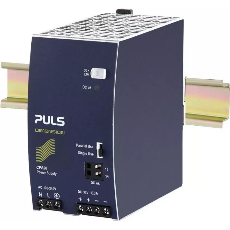 Alimentatore PULS CPS20.361 per guida DIN 36V DC 13,3A 576W