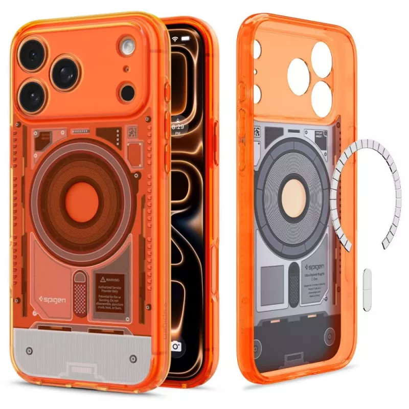 Custodia Spigen Ultra Hybrid Mag C1 per iPhone 17 Pro Max / 18 Pro Max - Mandarine