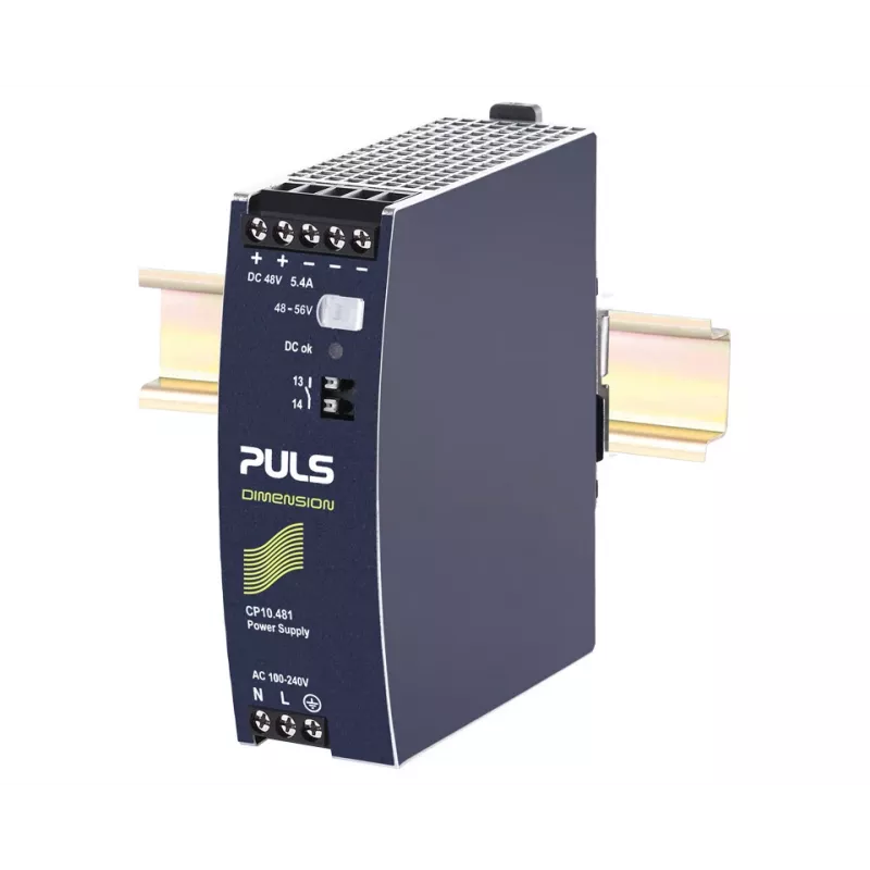 Alimentatore PULS CP10.481 per guida DIN 48V DC 5,4A 259W 1 uscita
