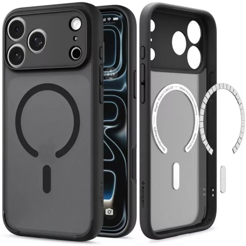 Custodia SPIGEN Ultra Hybrid MagSafe iPhone 17 Pro Max / 18 Pro Max Frost nero