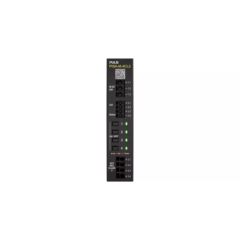 PULS PISA-M-4CL2 modulo limitatore di corrente selettivo a 4 canali 20A 18-30VDC per guida DIN