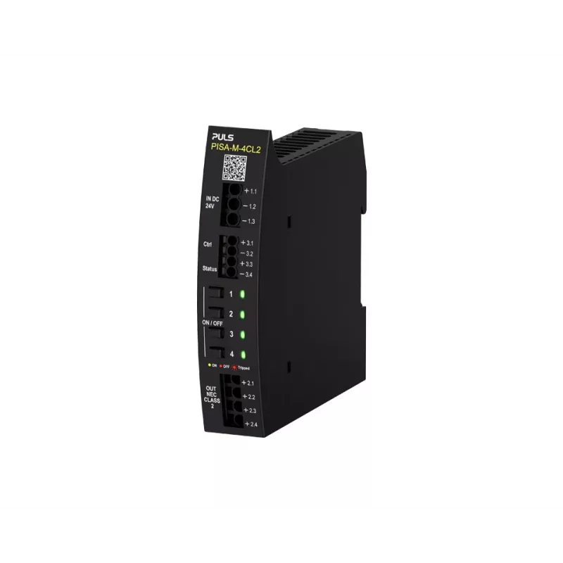 PULS PISA-M-4CL2 modulo limitatore di corrente selettivo a 4 canali 20A 18-30VDC per guida DIN