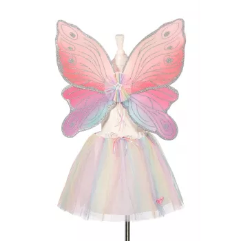 Souza! Costume elfo Carlina gonna e ali rosa 3-5 anni