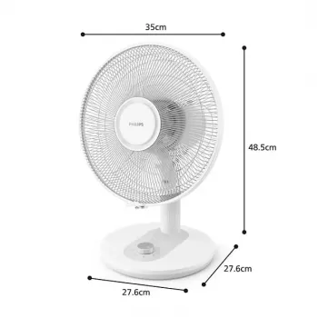 Philips Serie 1000 ventilatore da tavolo, bianco