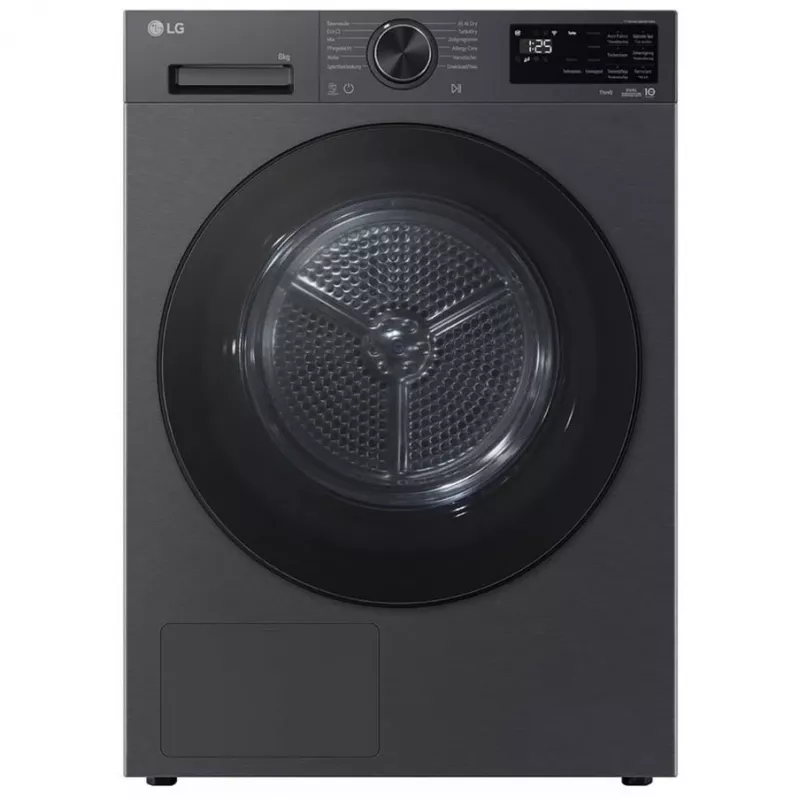 LG RT80X7B asciugatrice 8 kg con pompa di calore e AI Dry, A+++, display LED touch, Wi-Fi