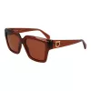 Ferragamo donna occhiali da sole SF2014S-232 havana marrone sfumato 54mm
