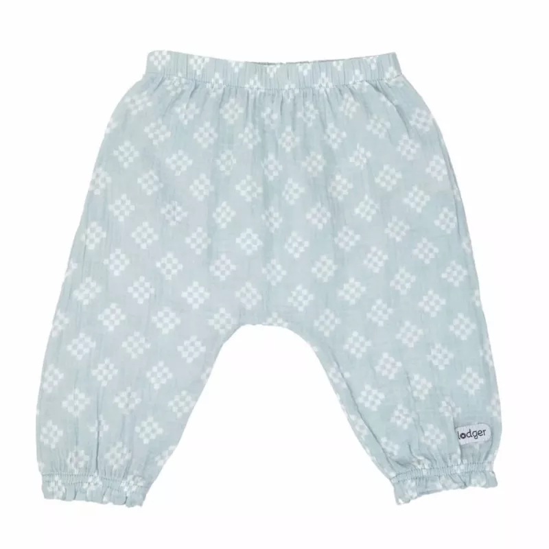 Lodger Hipster Tribe pantaloni hipster per neonato in mussola, Ice Flow, 74 cm