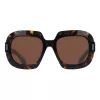 Ferragamo SF2068SE-242 Occhiali da sole donna cat-eye, Havanna/Marrone Gradient, 54mm