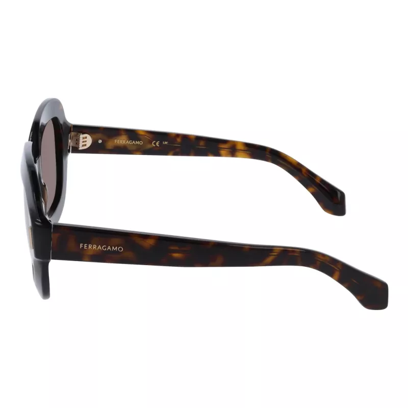 Ferragamo SF2068SE-242 Occhiali da sole donna cat-eye, Havanna/Marrone Gradient, 54mm