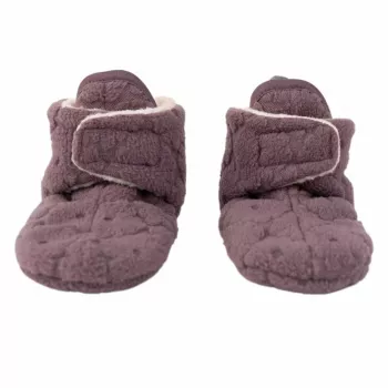 Lodger Slipper Folklore Fleece Scarpine neonato, Mauve, 6-12 mesi