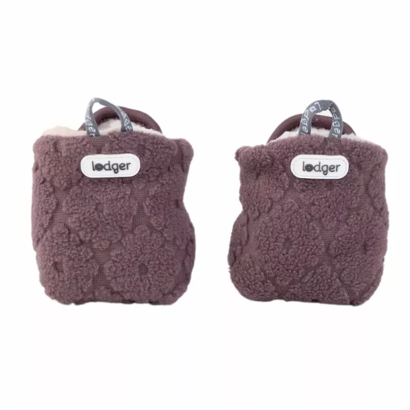 Lodger Slipper Folklore Fleece Scarpine neonato, Mauve, 6-12 mesi