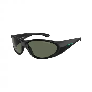 Arnette AN4342 Occhiali da sole rettangolari, nero opaco/grigio, 62-17-125 mm AN4342-275871
