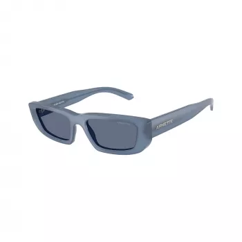 Arnette AN4357-124872 Occhiali da sole donna squadrati, montatura grigio trasparente, lenti grigio scuro, 53mm