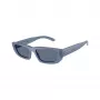 Arnette AN4357-124872 Occhiali da sole donna squadrati, montatura grigio trasparente, lenti grigio scuro, 53mm
