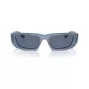 Arnette AN4357-124872 Occhiali da sole donna squadrati, montatura grigio trasparente, lenti grigio scuro, 53mm