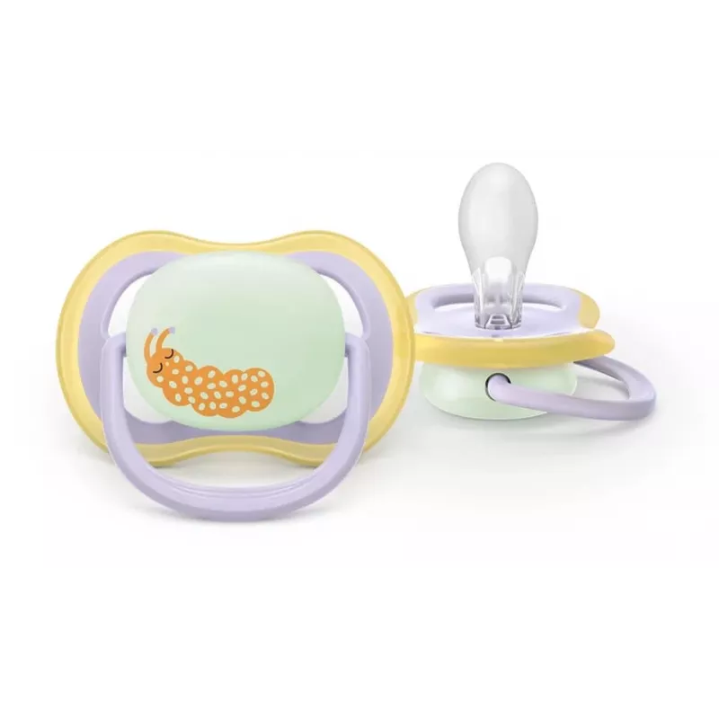 Philips AVENT Ultra Air Night Ciuccio 0-6 mesi, confezione da 2, luminoso al buio