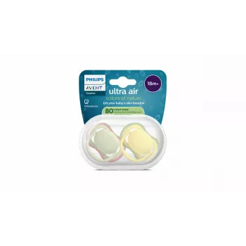 Philips Avent Ultra Air Ciuccio 18+ mesi, confezione da 2, neutro