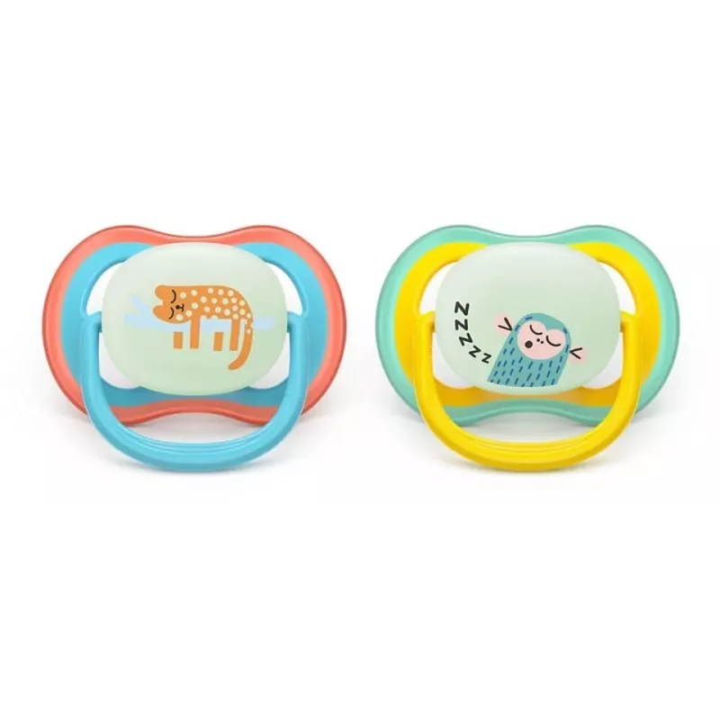 Philips Avent Ultra Air Night Ciuccio 18m+ neutro confezione da 2