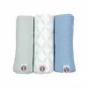 Lodger Swadler Solid Matcha Mussola in cotone, menta, 70x70 cm, confezione da 3