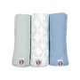 Lodger Swadler Solid Matcha Mussola in cotone, menta, 70x70 cm, confezione da 3
