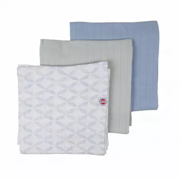 Lodger Swadler Solid Matcha Mussola in cotone, menta, 70x70 cm, confezione da 3