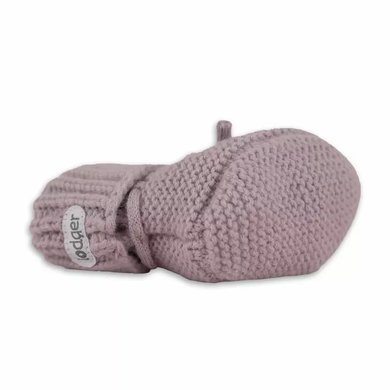 Lodger Slipper Merino Wool Scarpine neonato, rosa, 0-6 mesi