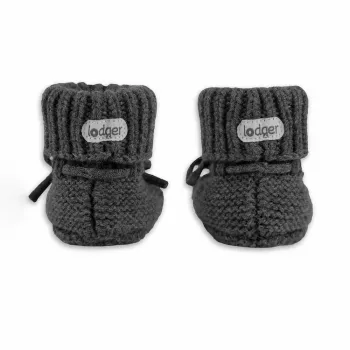 Lodger Slipper Merino Wool Pantofole neonato, Pigeon, 0-6 mesi