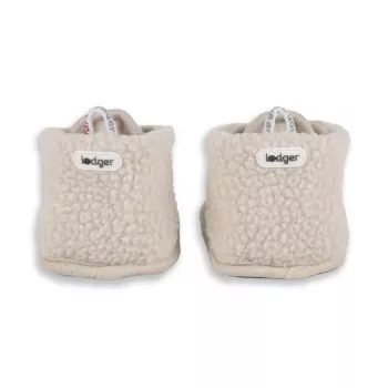Pantofole per neonati Lodger Slipper Teddy, Birch, 3-6 mesi