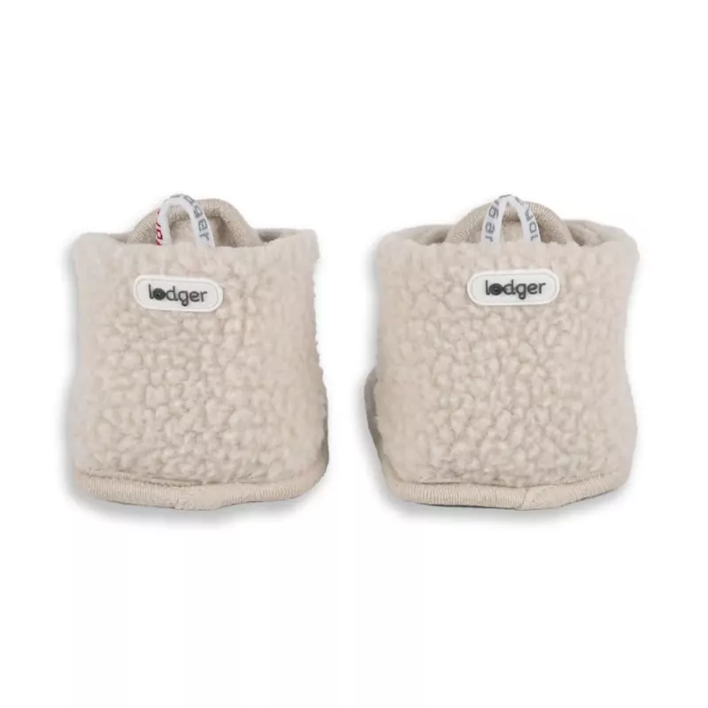 Pantofole per neonati Lodger Slipper Teddy, Birch, 3-6 mesi