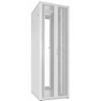 DSIT Armadio rack 47U 19 pollici, doppie porte perforate anteriore e posteriore, bianco, 800x1000x2200 mm (DS8047DD-W)