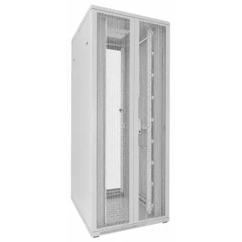 DSIT Armadio rack 42U 19 pollici, doppie porte perforate anteriore e posteriore, bianco, 800x1000x2000mm (DS8042DD-W)
