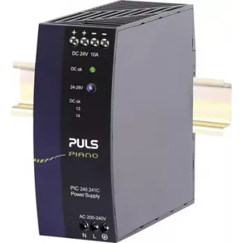 PULS Piano alimentatore per guida DIN 24V DC 10A 240W (PIC240.241C)