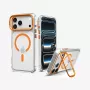 Spigen Ultra Hybrid Optik S custodia MagSafe per iPhone 17 Pro Max / 18 Pro Max - trasparente/arancione