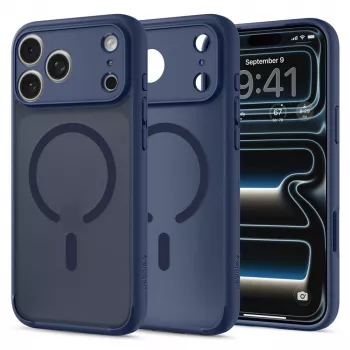 Spigen Ultra Hybrid custodia MagSafe per iPhone 17 Pro / 18 Pro – Frost Deep Blue