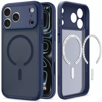 Spigen Ultra Hybrid custodia MagSafe per iPhone 17 Pro / 18 Pro – Frost Deep Blue