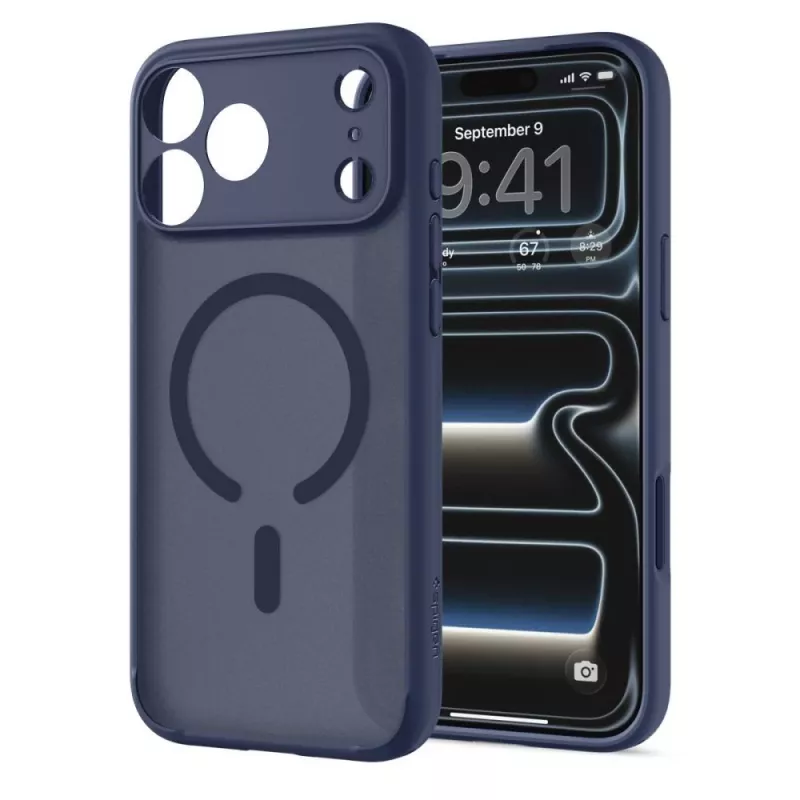 Spigen Ultra Hybrid custodia MagSafe per iPhone 17 Pro / 18 Pro – Frost Deep Blue