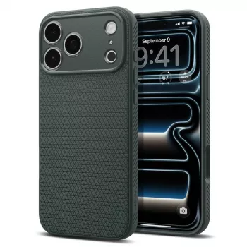 Spigen Liquid Air custodia per iPhone 18 Pro Max / 17 Pro Max - Abyss Green