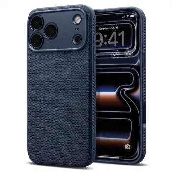 Spigen Liquid Air custodia per iPhone 18 Pro / 17 Pro – Navy Blue