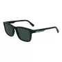Lacoste Occhiali da sole uomo L997S-1 rettangolari, nero/grigio, 54 mm