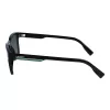 Lacoste Occhiali da sole uomo L997S-1 rettangolari, nero/grigio, 54 mm