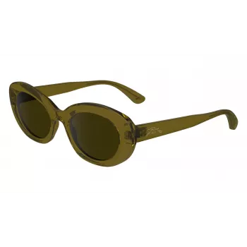 Longchamp LO756S Occhiali da sole donna squadrati, montatura Havana, lenti marroni sfumate, 50/21/140 mm LO756S5021200