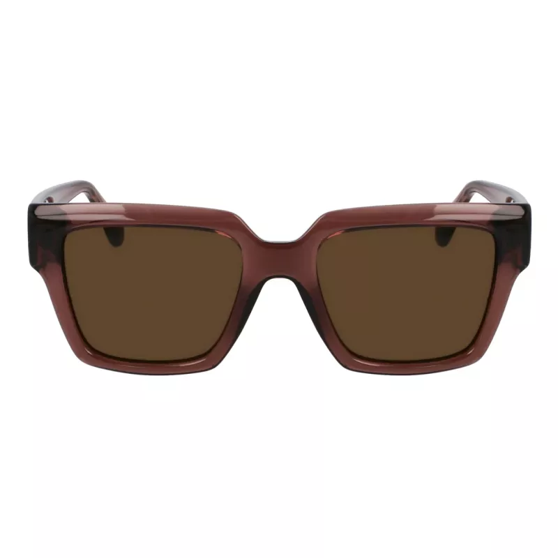 Ferragamo donna SF2014S-511 occhiali da sole quadrati, montatura Havana, lenti Gradient Brown, 54mm