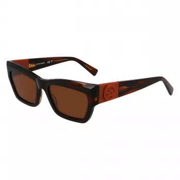 Longchamp LO763S-211 occhiali da sole donna, montatura Havana, lente marrone sfumata, 53mm