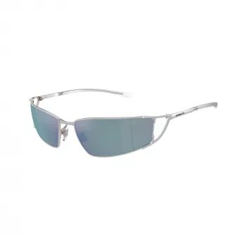 Arnette AN3093 736-Y7 occhiali da sole uomo rettangolari, montatura nero opaco, lenti grigio scuro, 64mm
