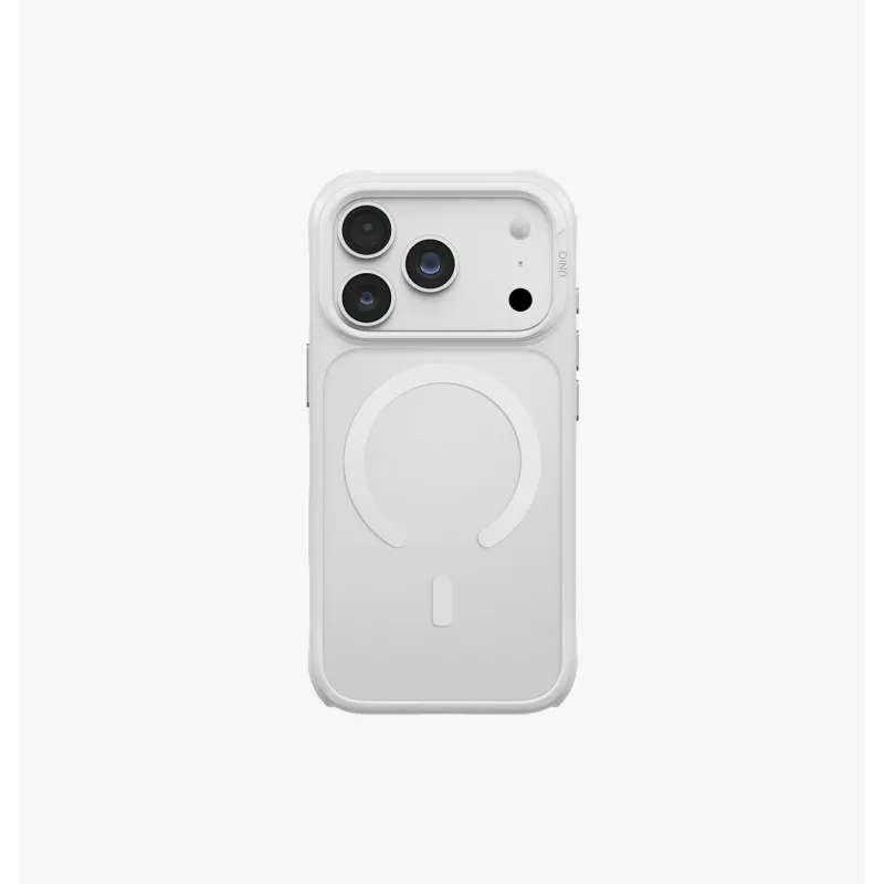 UNIQ Veren MagClick custodia di ricarica per iPhone 18 Pro / 17 Pro – bordeaux