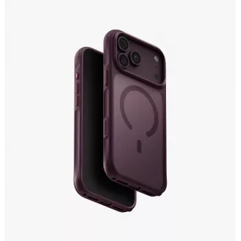UNIQ Veren Magclick custodia di ricarica per iPhone 18 Pro Max / 17 Pro Max – bordeaux
