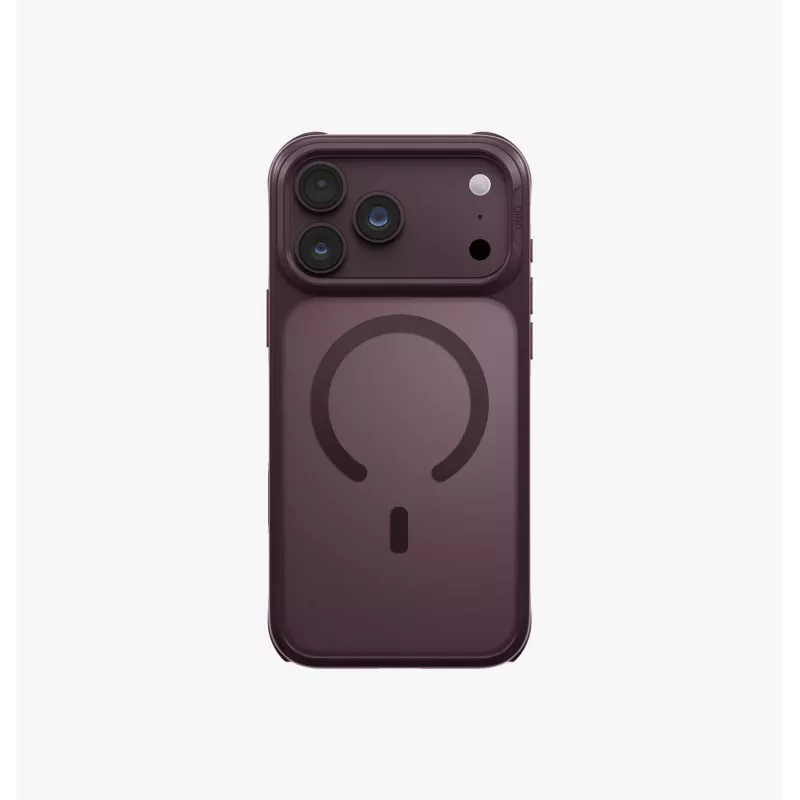 UNIQ Veren Magclick custodia di ricarica per iPhone 18 Pro Max / 17 Pro Max – bordeaux