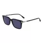 Lacoste uomo L6035S-410 occhiali da sole rettangolari, montatura blu, lenti grigie, 53mm