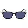 Lacoste uomo L6035S-410 occhiali da sole rettangolari, montatura blu, lenti grigie, 53mm